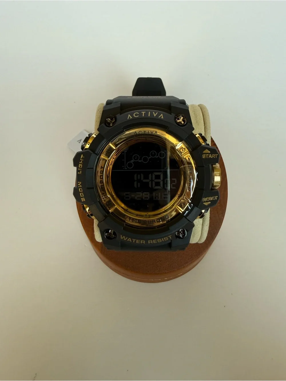 NWT Activa by Invicta Summit X Black Gold Digital Watch + Case
